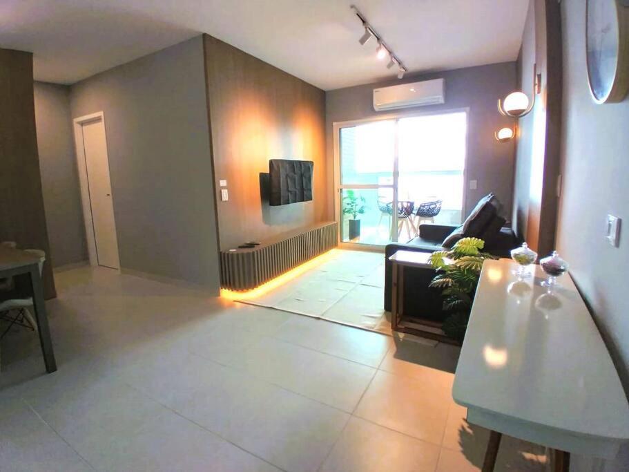 Ap Frente Mar Com Ar-Condicionado E Varanda Gourmet Mongaguá 외부 사진